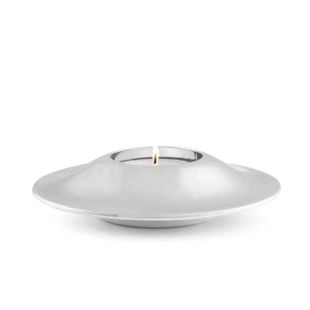 VTG Nambe‎ Tea Light Candle Holder Votive Danish Modern Minimalist Mid Century